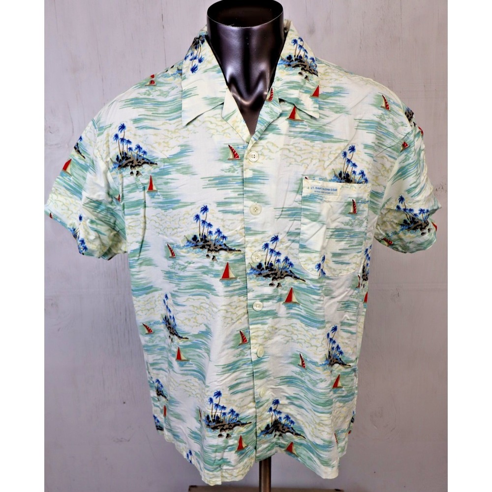 Bubba‎ Gump Shrimp Co Lt. Dan Aloha Gear Shirt Mens Size XL Cotton Rayon Floral